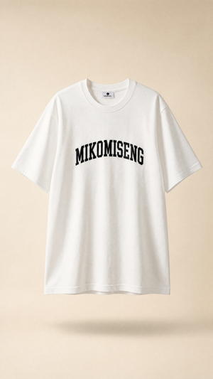 Camiseta Mikomiseng bordada en negro - Unisex