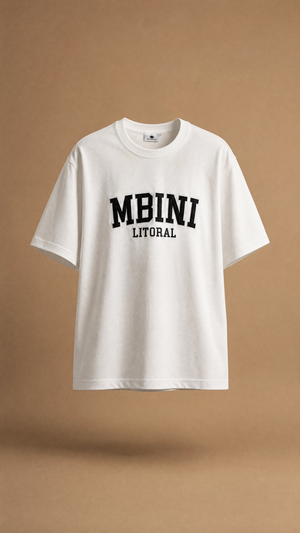 Camiseta Mbini bordada en negro - Unisex