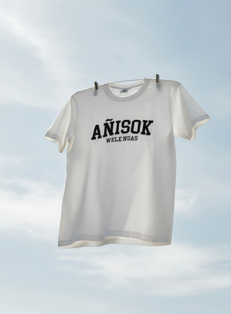 Camiseta Añisok bordada en negro - Unisex
