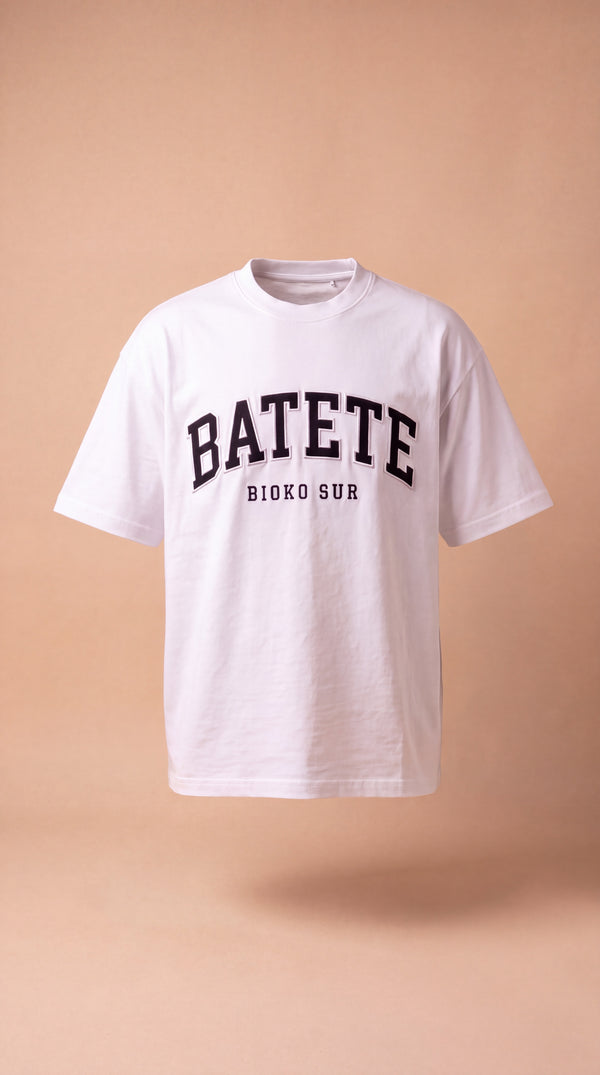 Camiseta Batete bordada en negro - Unisex