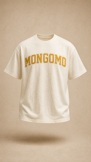 Camiseta Mongomo bordada en mostaza cálido - Unisex